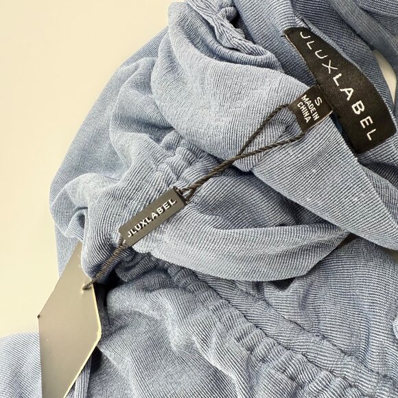 JLUXLABEL Womens Cowl Neck Ruched Maxi Dress - Picture 10 of 14